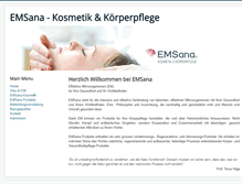 Tablet Screenshot of emsana.ch